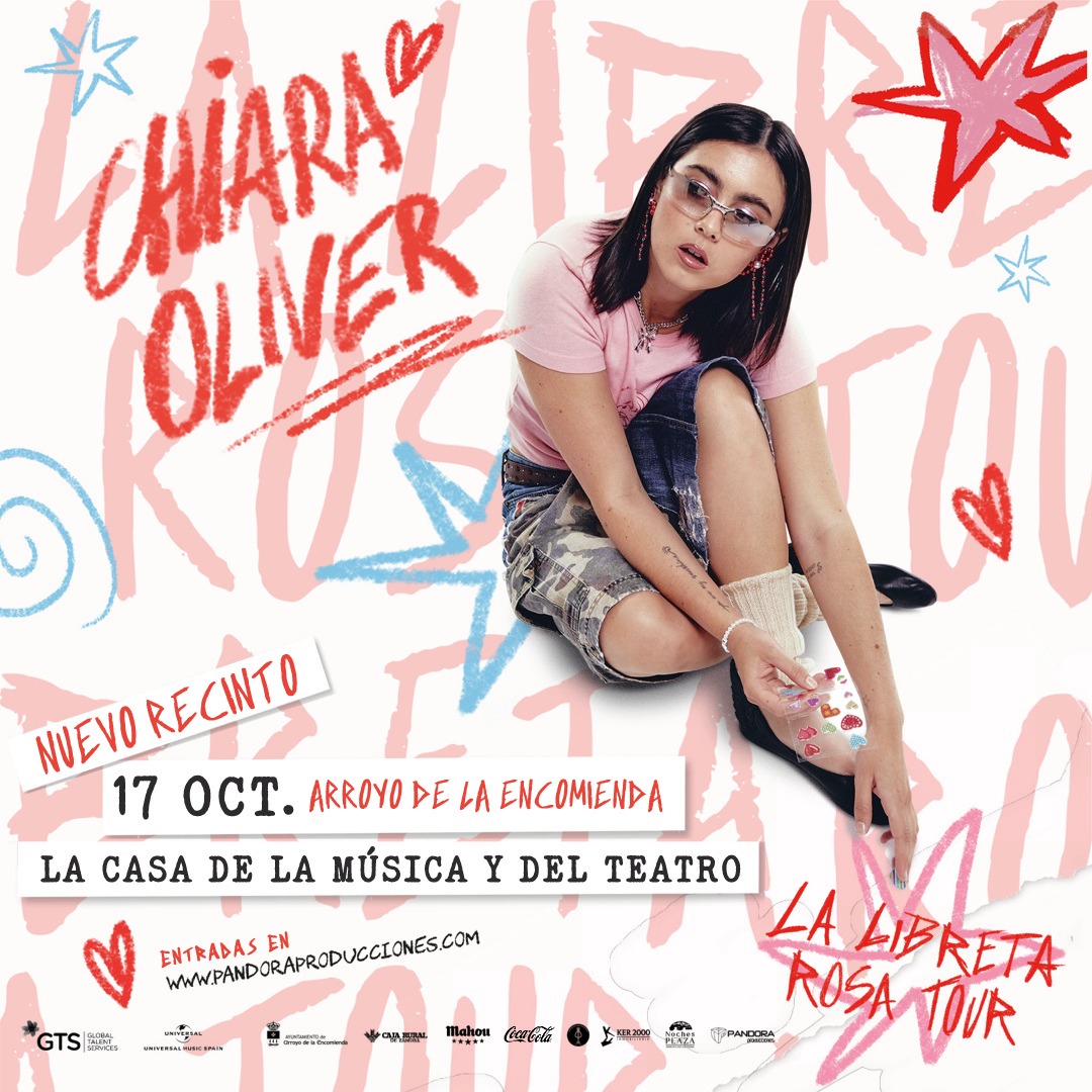 CHIARA OLIVER “LA LIBRETA ROSA TOUR“ Arroyo de la Encomienda CHIARA OLIVER “LA LIBRETA ROSA TOUR“ Arroyo de la Encomienda