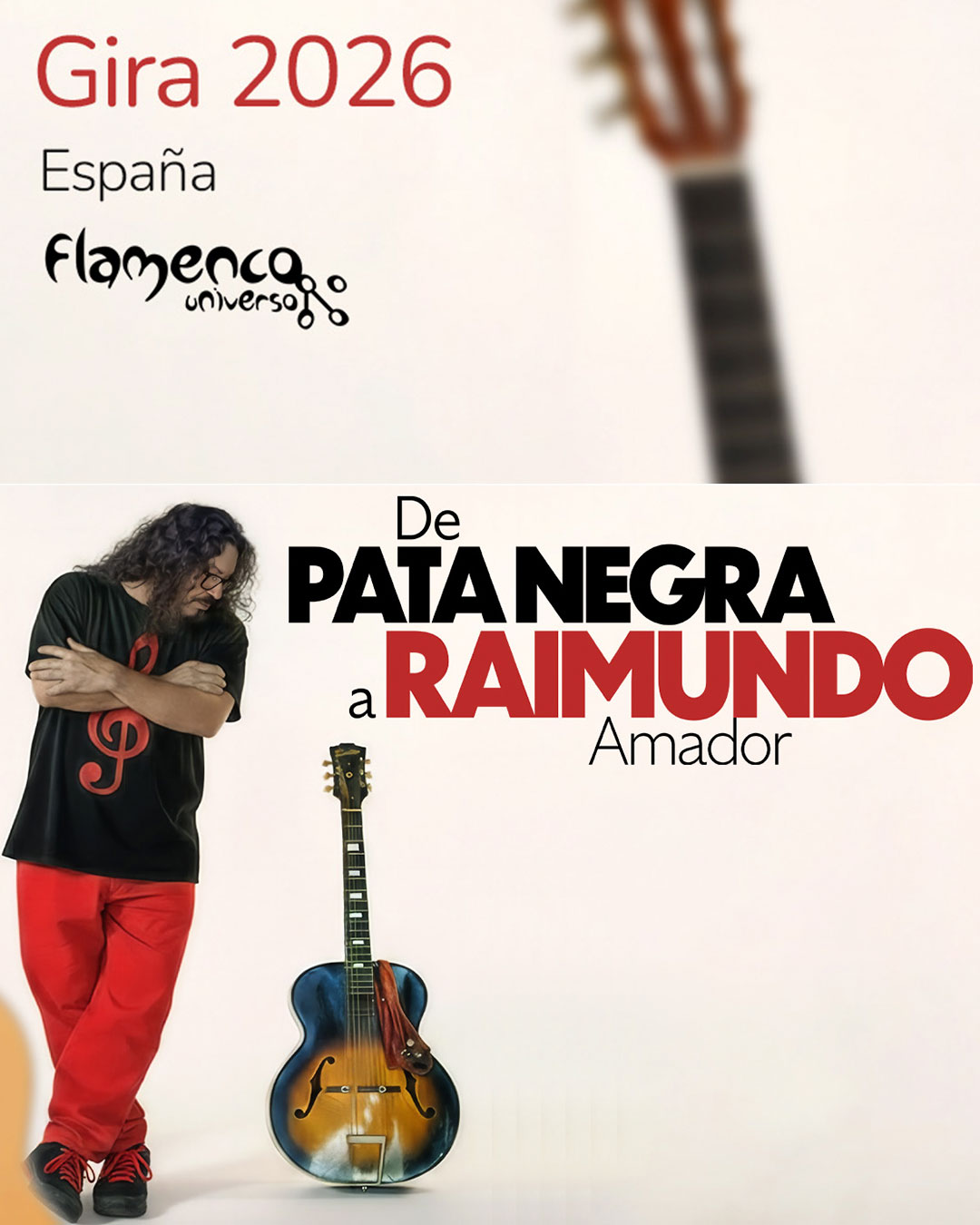 Raimundo Amador. Gira 2026 de pata negra a Raimundo
