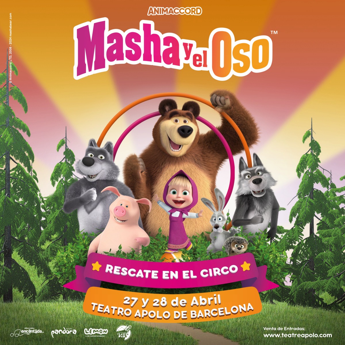 MASHA Y EL OSO “RESCATE EN EL CIRCO”