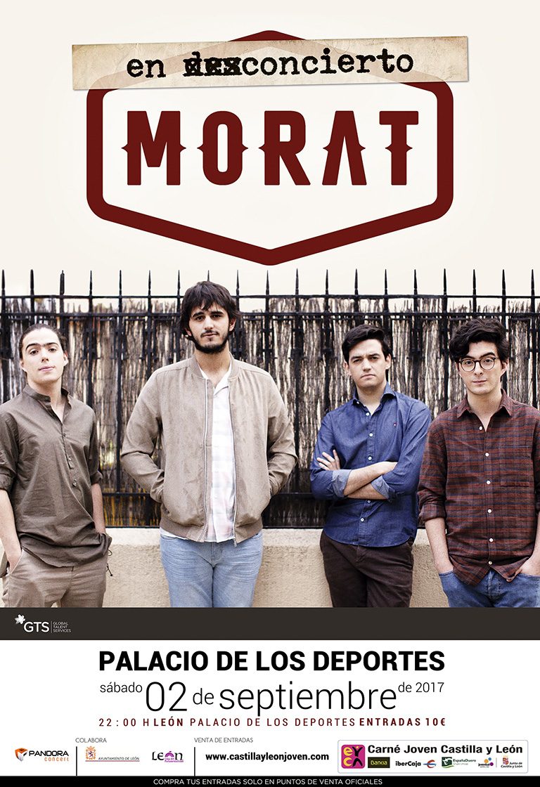 Pandora Producciones - Morat - Tour en DesConcierto - León - Septiembre - 2017 Pandora Producciones - Morat - Tour en DesConcierto - León - Septiembre - 2017