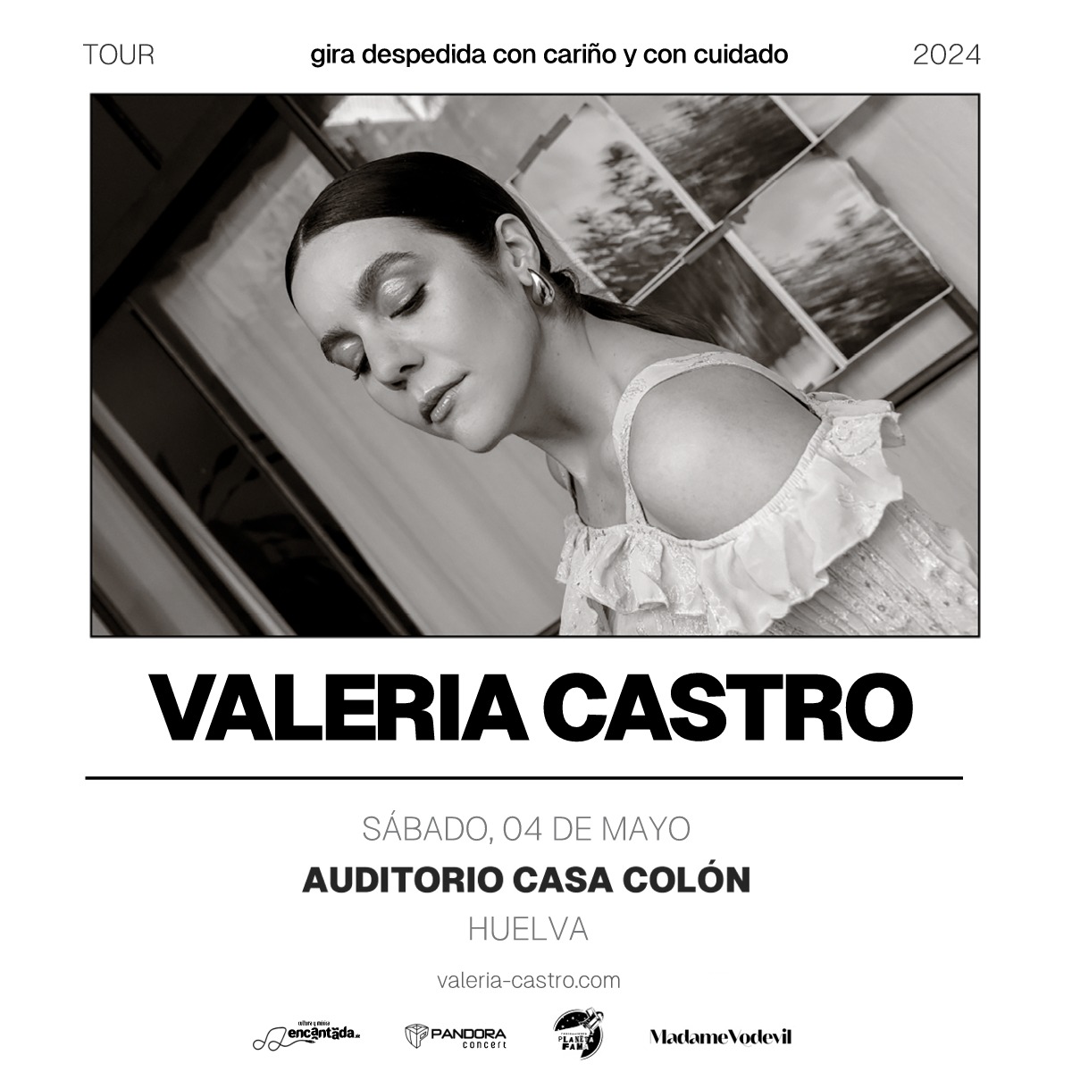 VALERIA CASTRO “tour gira despedida con cariño y con cuidado 2024” VALERIA CASTRO “tour gira despedida con cariño y con cuidado 2024”