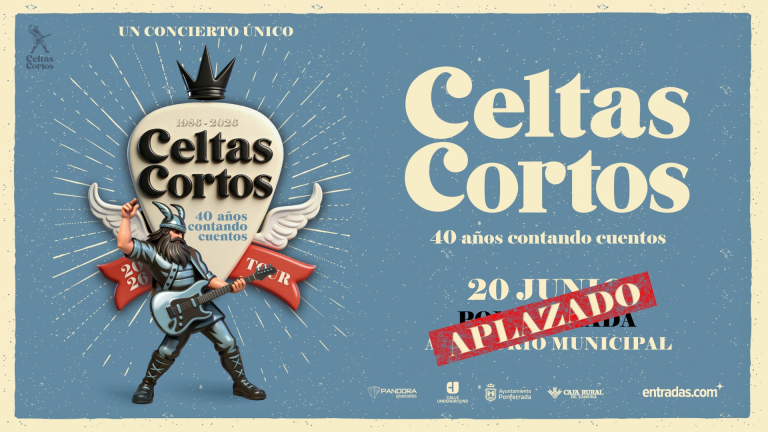 APLAZADO EL CONCIERTO DE CELTAS CORTOS PREVISTO PARA EL 20 DE JUNIO APLAZADO EL CONCIERTO DE CELTAS CORTOS PREVISTO PARA EL 20 DE JUNIO
