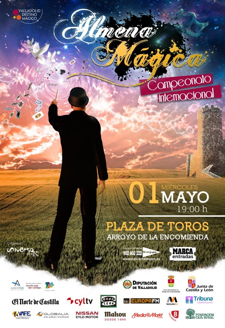 Pandora Producciones - El mejor ilusionismo mundial se da cita en Arroyo de la Encomienda con la 5ª Edición del Campeonato Internacional Almena Mágica