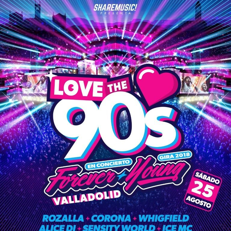 Pandora Producciones - Noches del Pisuerga - Valladolid - 2018 - Love The 90´s Festival Forever Young