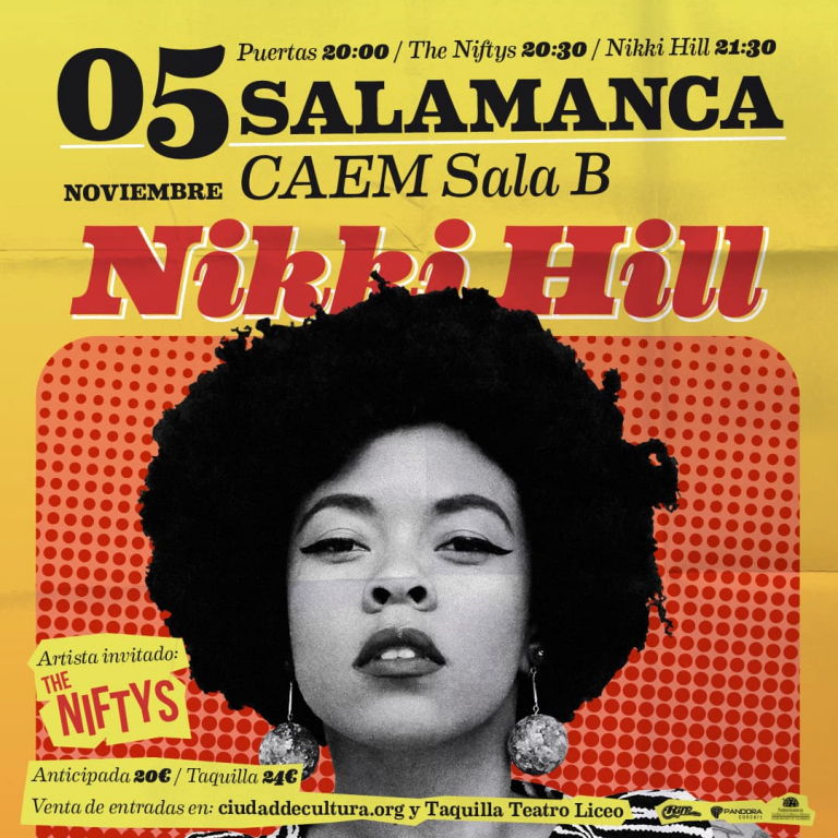 Pandora Producciones - Nikki Hill - Feline Roots Tour - Salamanca - Noviembre - 2019