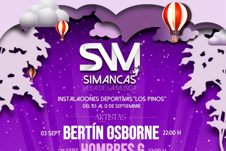 Pandora Producciones - Bertín Osborne, Hombres G, Ara Malikian, Modestia Aparte, Dorian o La Casa Azul serán algunos de los artistas que actuarán en "Simancas Villa de la Música 2021"